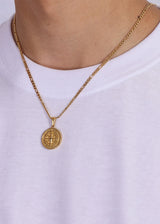 Compass Pendant. - (Gold)