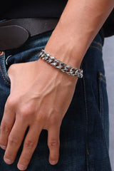 Cuban Bracelet. - (Silver) 12MM