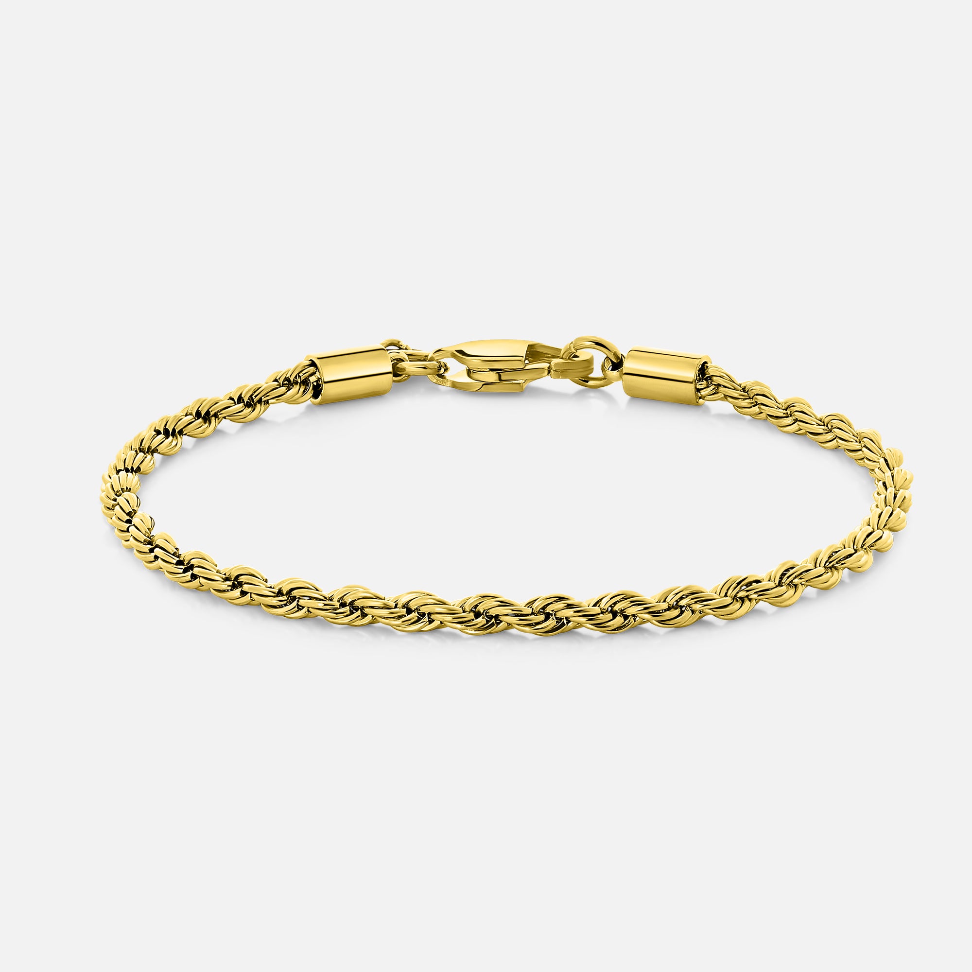 Rope Bracelet. - (Gold) 3MM