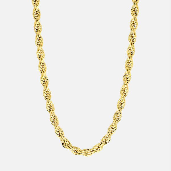 Rope Chain. - (Gold) 6MM