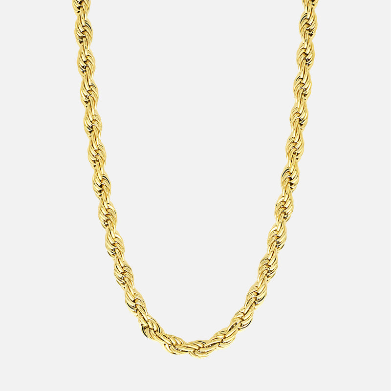 Rope Chain. - (Gold) 6MM