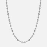 Rope Chain. - (Silver) 3MM
