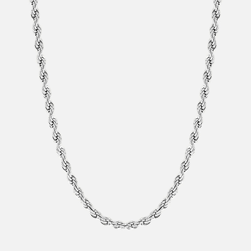 Rope Chain. - (Silver) 3MM