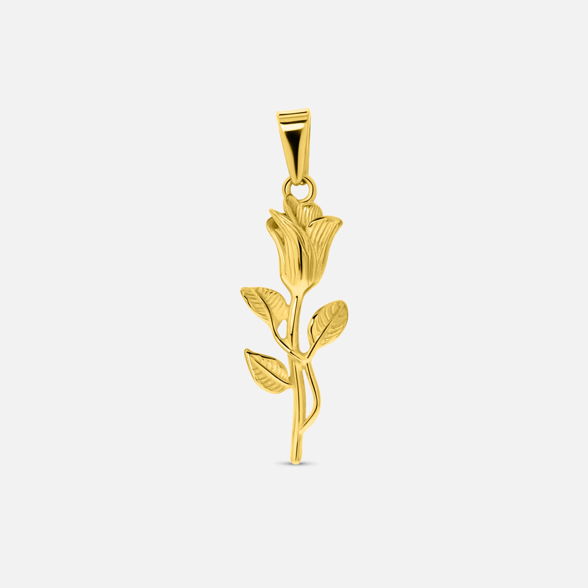 Rose Pendant. - (Gold)