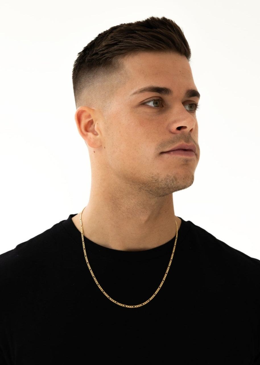 Figaro Chain. - (Gold) 3MM