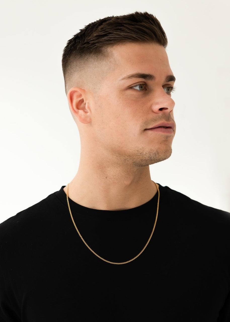 Cuban Chain. - (Gold) 2MM