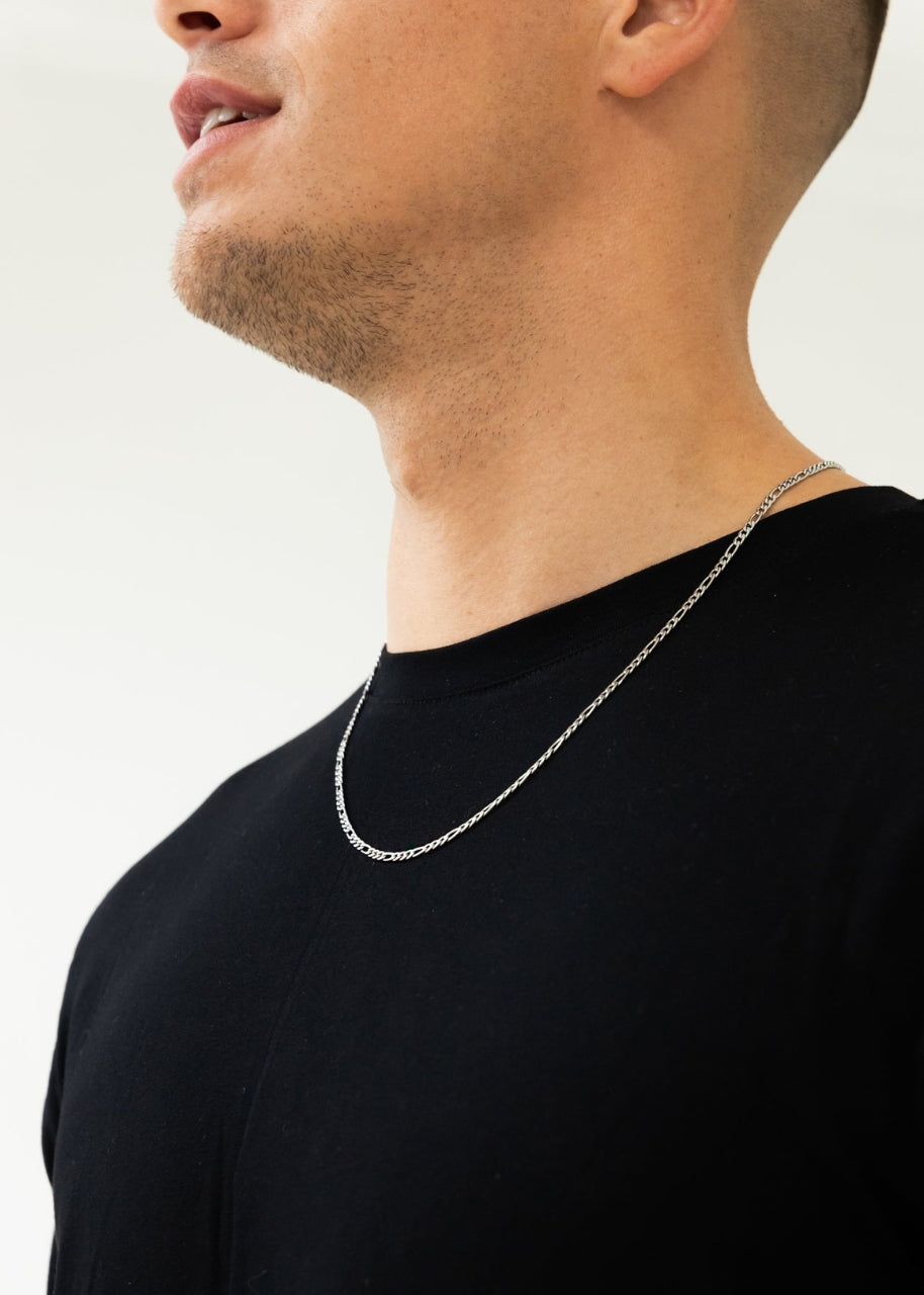 Figaro Chain. - (Silver) 3MM