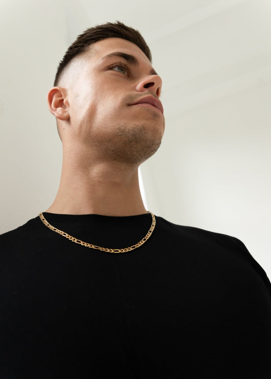 Figaro Chain. - (Gold) 5MM