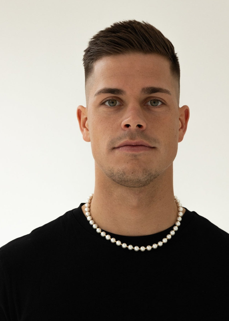 Pearl Chain. - (Gold) 8MM