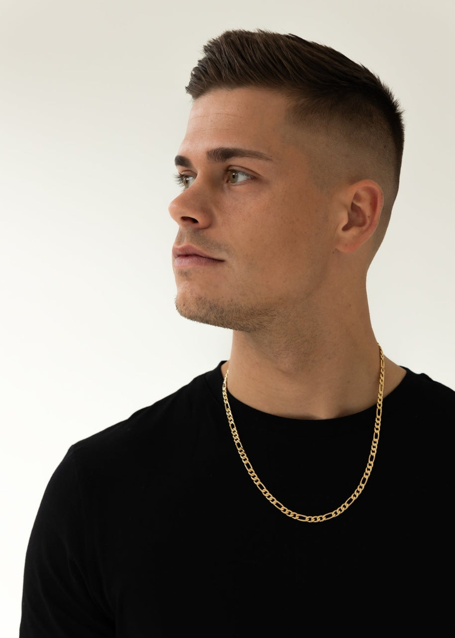 Figaro Chain. - (Gold) 5MM