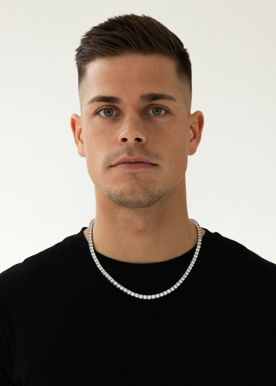 Tennis Chain. - (VVS CZ)  5MM