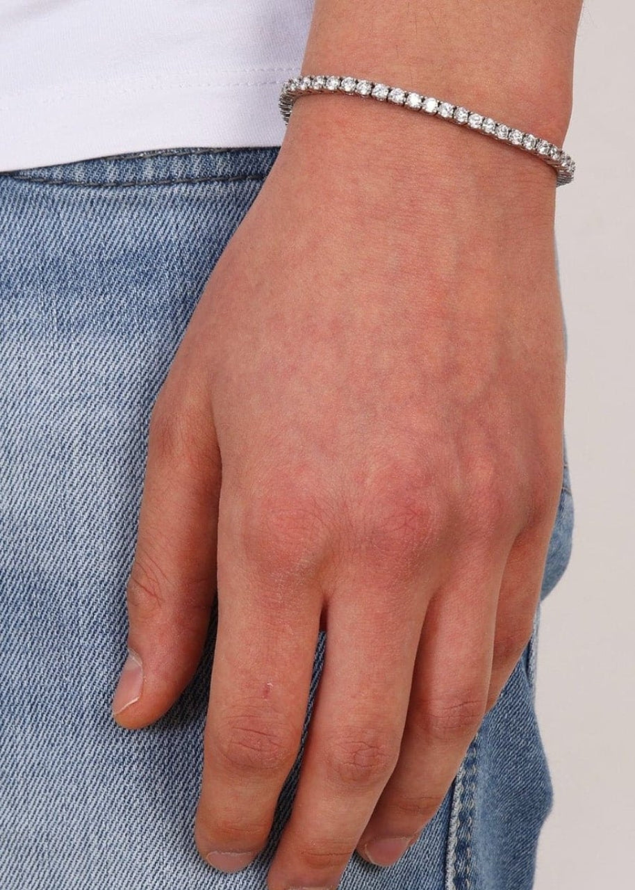 Tennis Bracelet. - (VVS CZ) 3MM