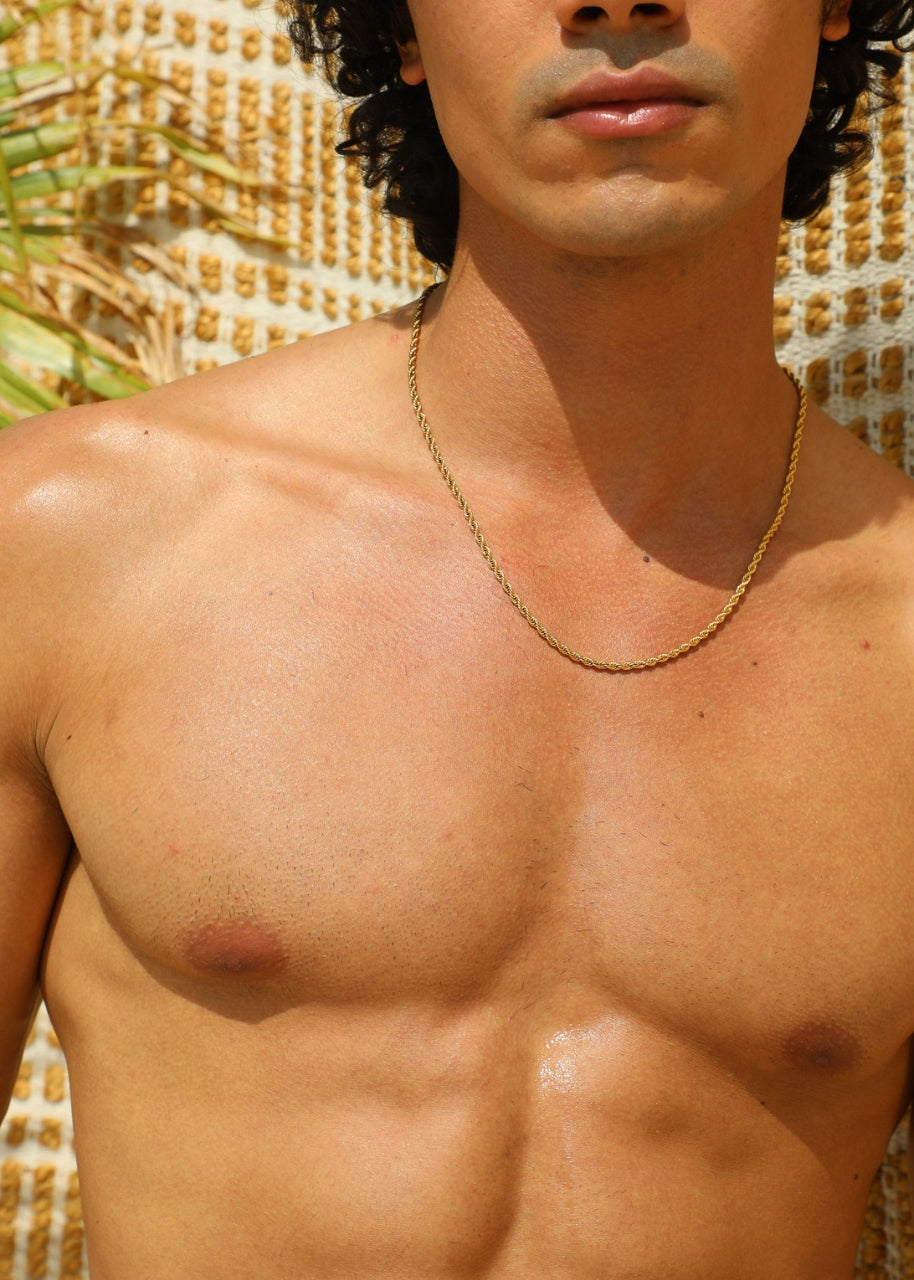 Rope Chain. - (Gold) 3MM