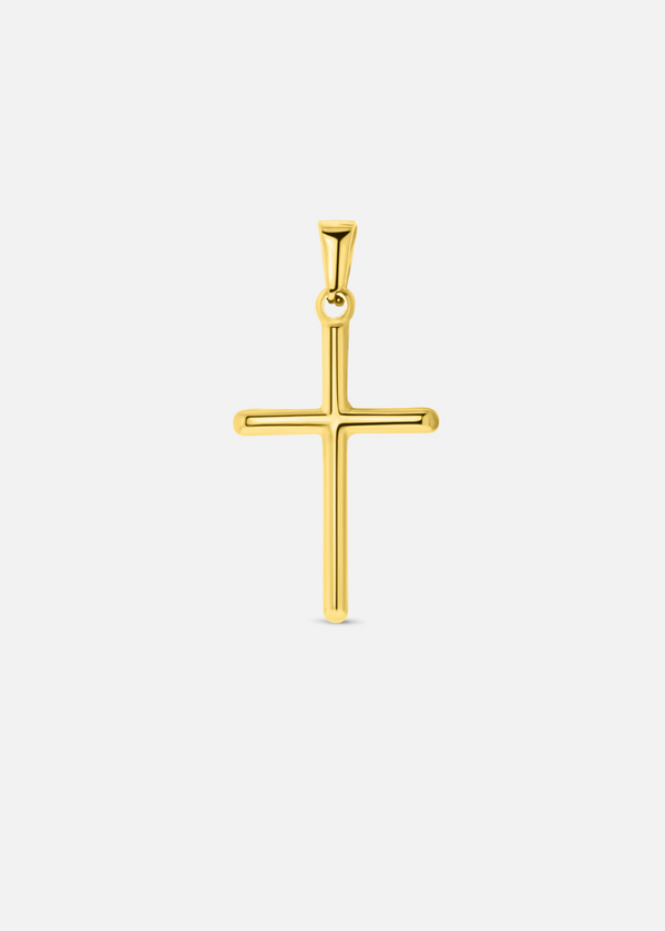 Cross Pendant. - (Gold Plated)