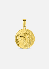 Lion Pendant. - (Gold)