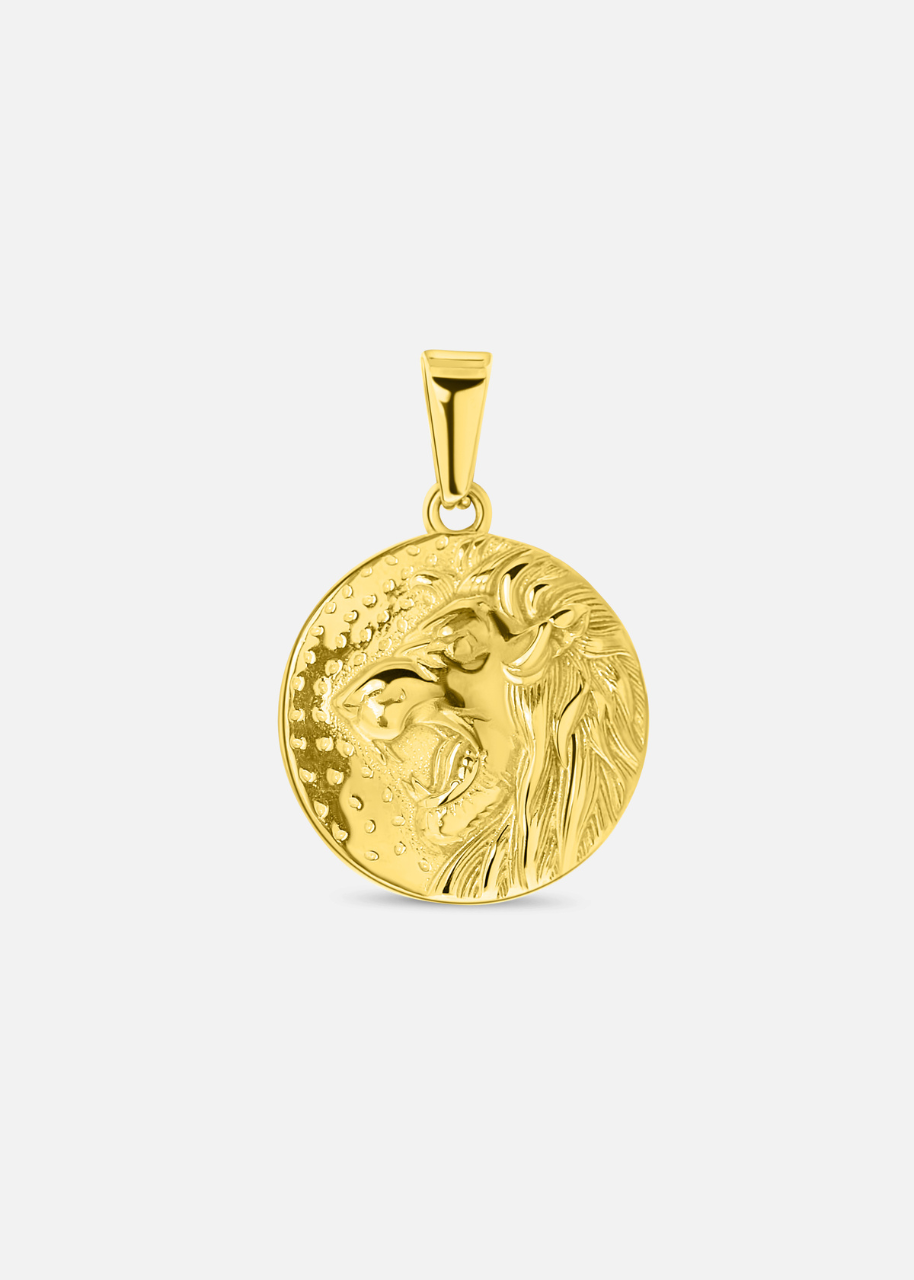 🎁 Lion Pendant. - (Gold) (15% off)