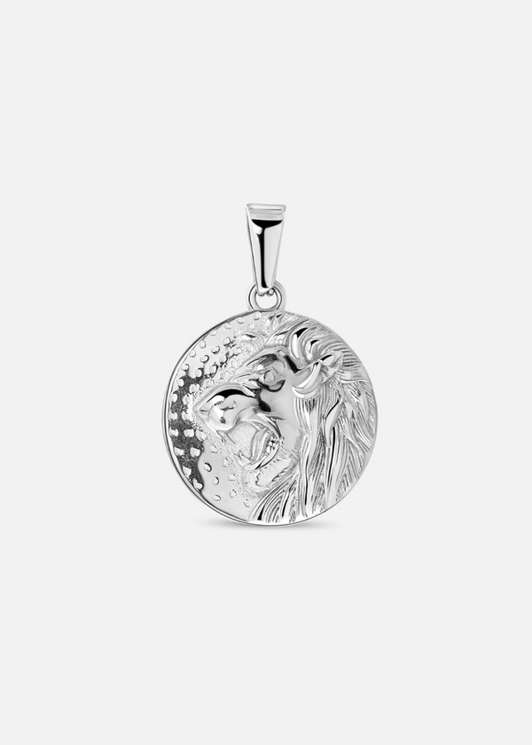 Lion Pendant. - (Stainless Steel)