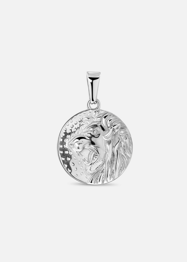 🎁 Lion Pendant. - (Silver) (15% off)