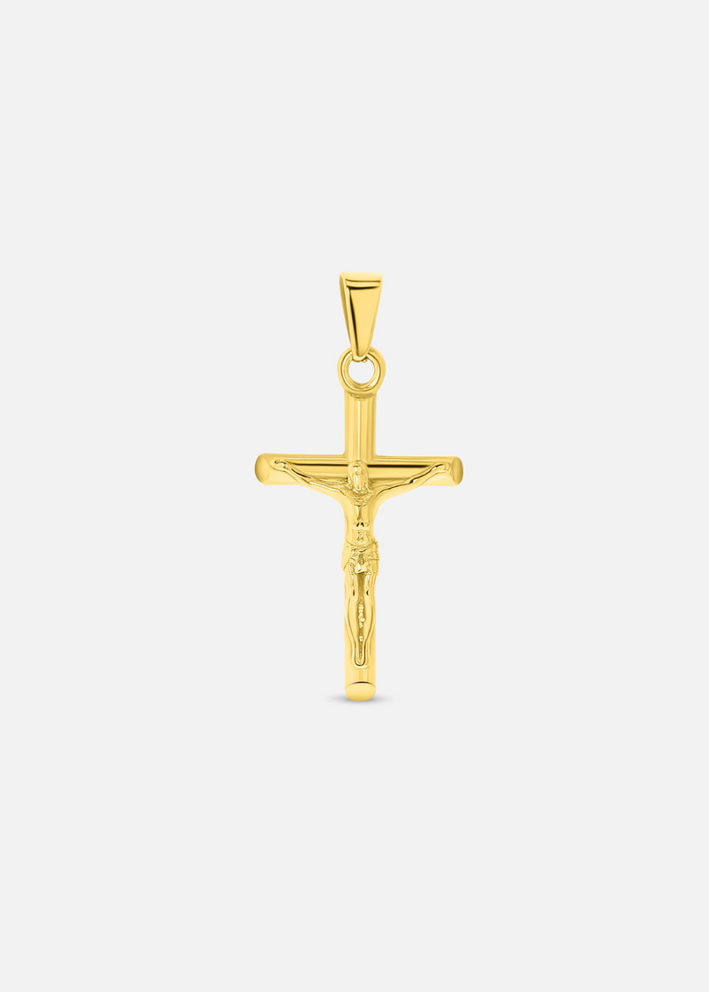 Crucifix Pendant. - (Gold Plated)