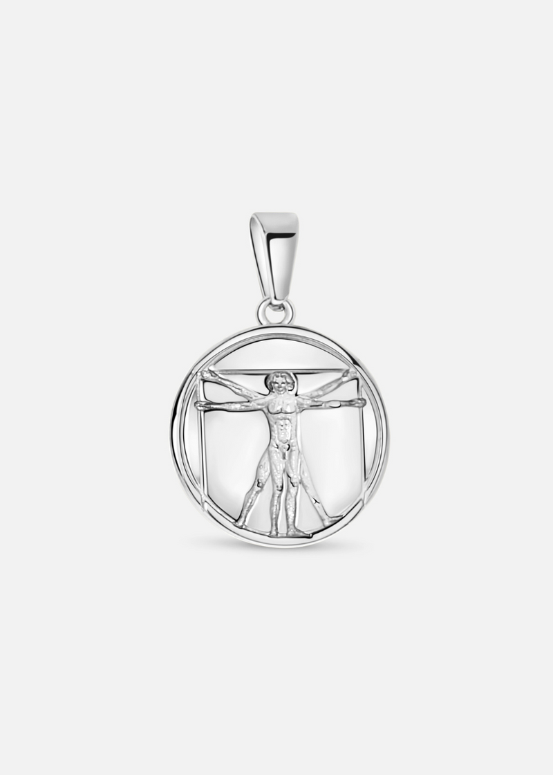 Leonardo da Vinci Pendant. - (Silver)