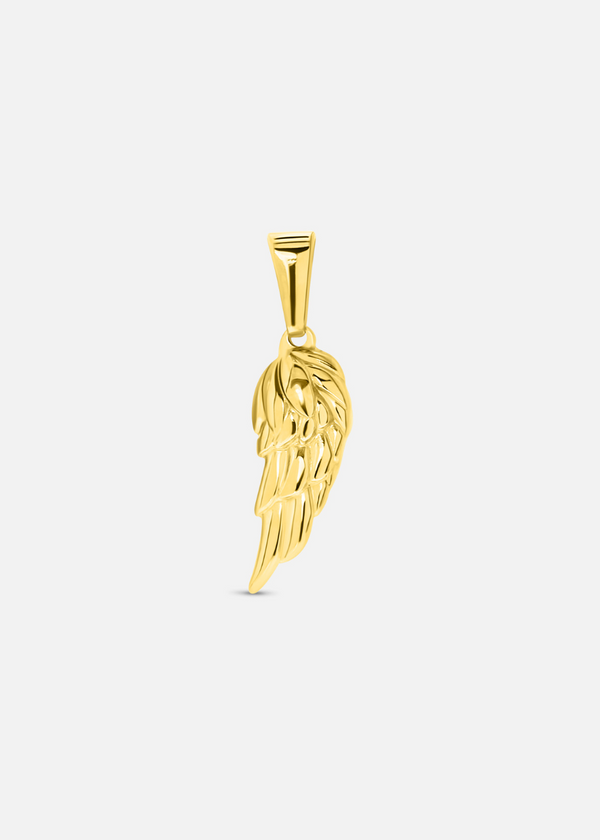 Wing Pendant. - (Gold Plated)