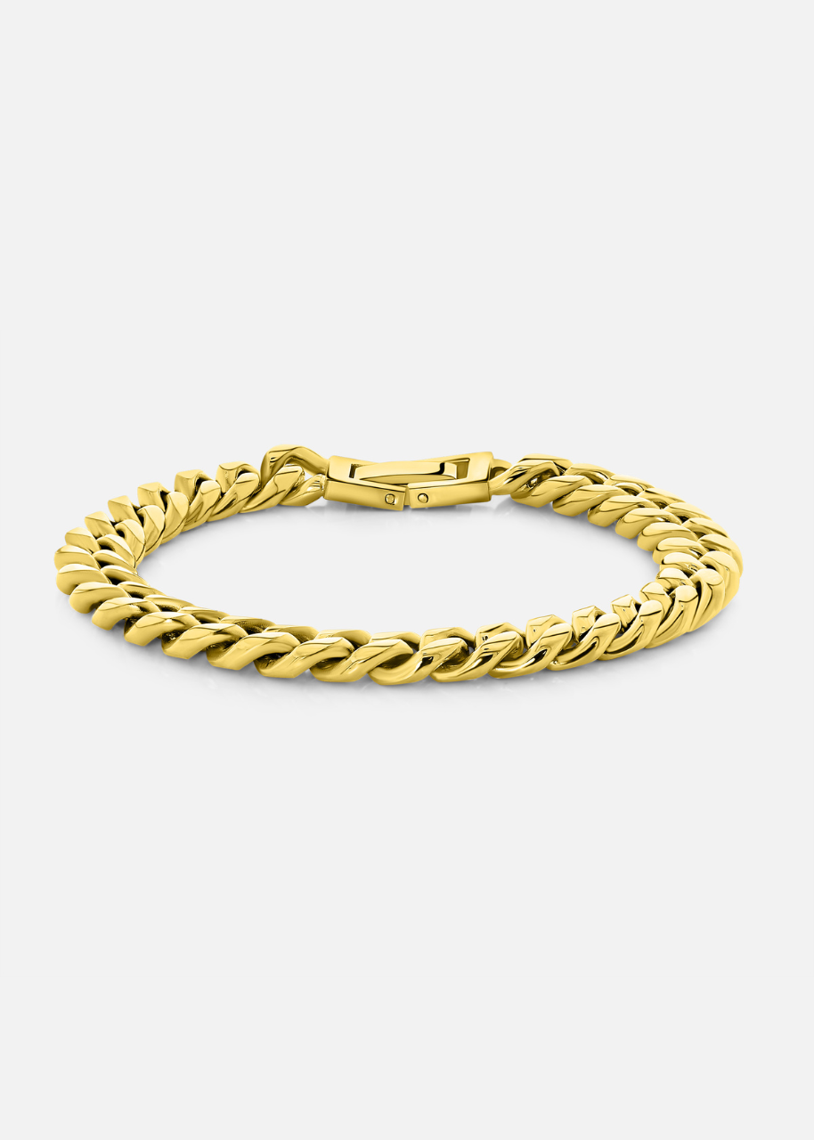 Cuban. - (Gold Plated) 8MM