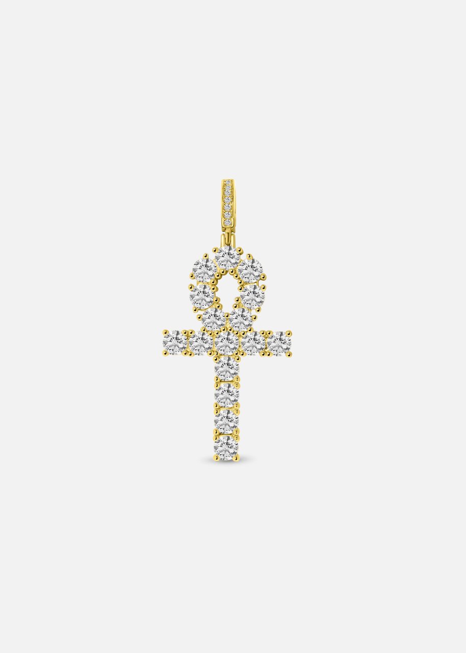 Ankh Pendant. - (VVS CZ) - ICEBOYS