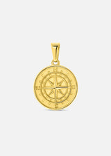 Compass Pendant. - (Gold) - ICEBOYS