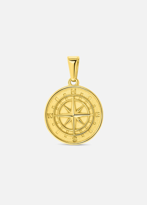 Compass Pendant. - (Gold) - ICEBOYS