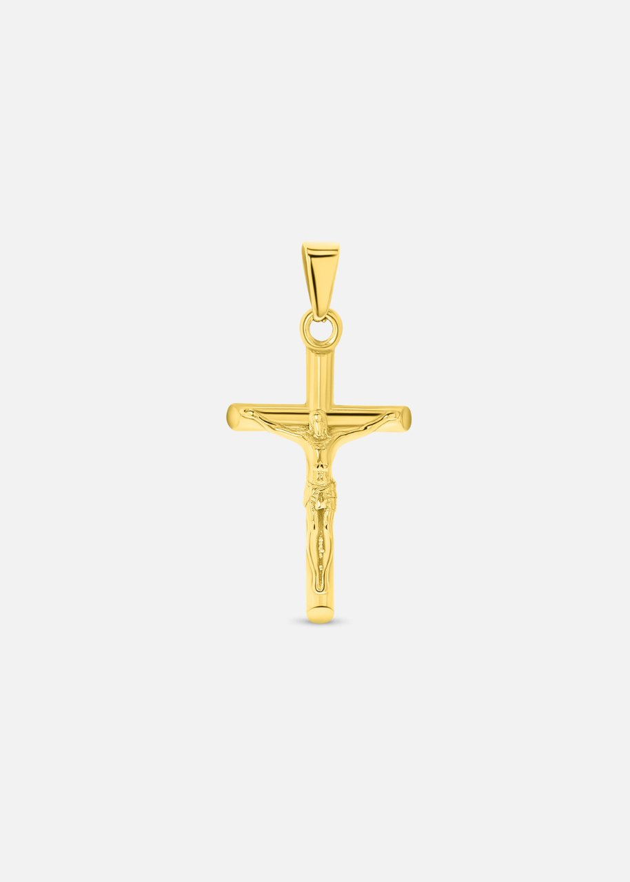 Crucifix Pendant. - (Gold) - ICEBOYS