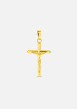 Crucifix Pendant. - (Gold) - ICEBOYS