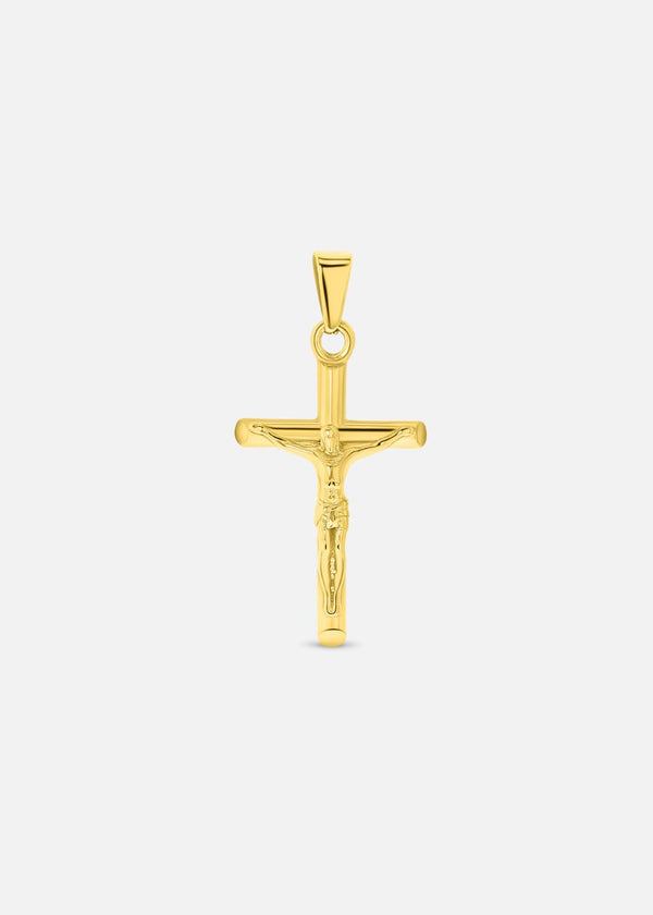 Crucifix Pendant. - (Gold) - ICEBOYS