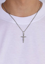 Crucifix Pendant. - (Silver) - ICEBOYS