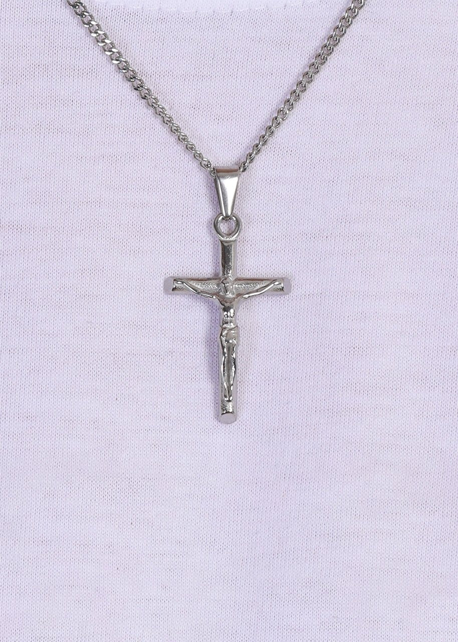 Crucifix Pendant. - (Silver) - ICEBOYS