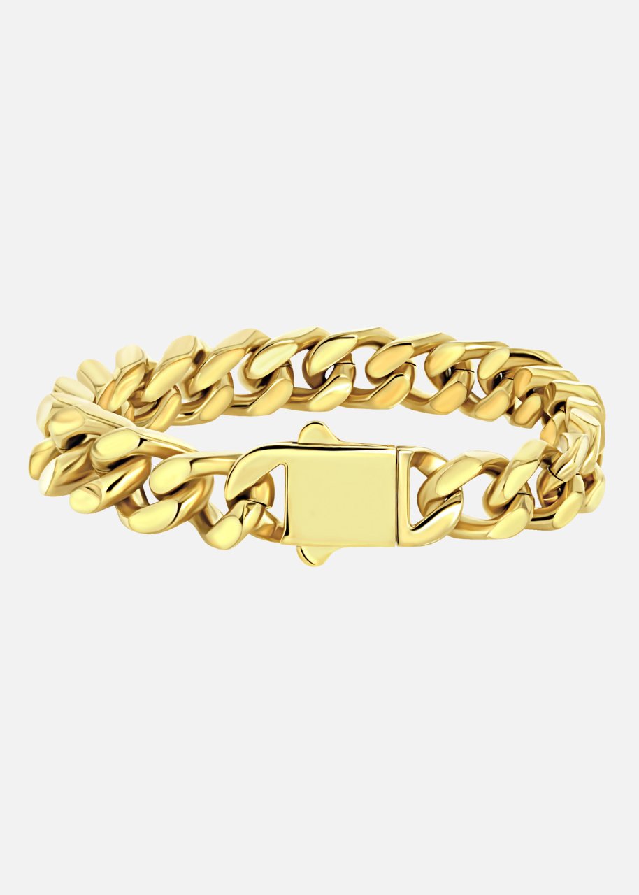 Kubanskt armband. - (Guld) 12MM