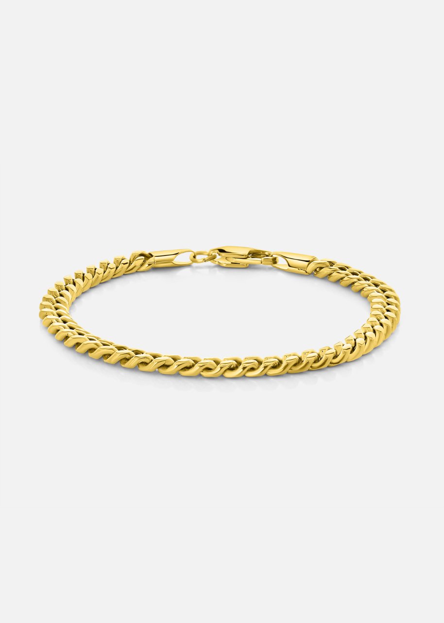 Cubaanse Armband. - (Goud) 5MM