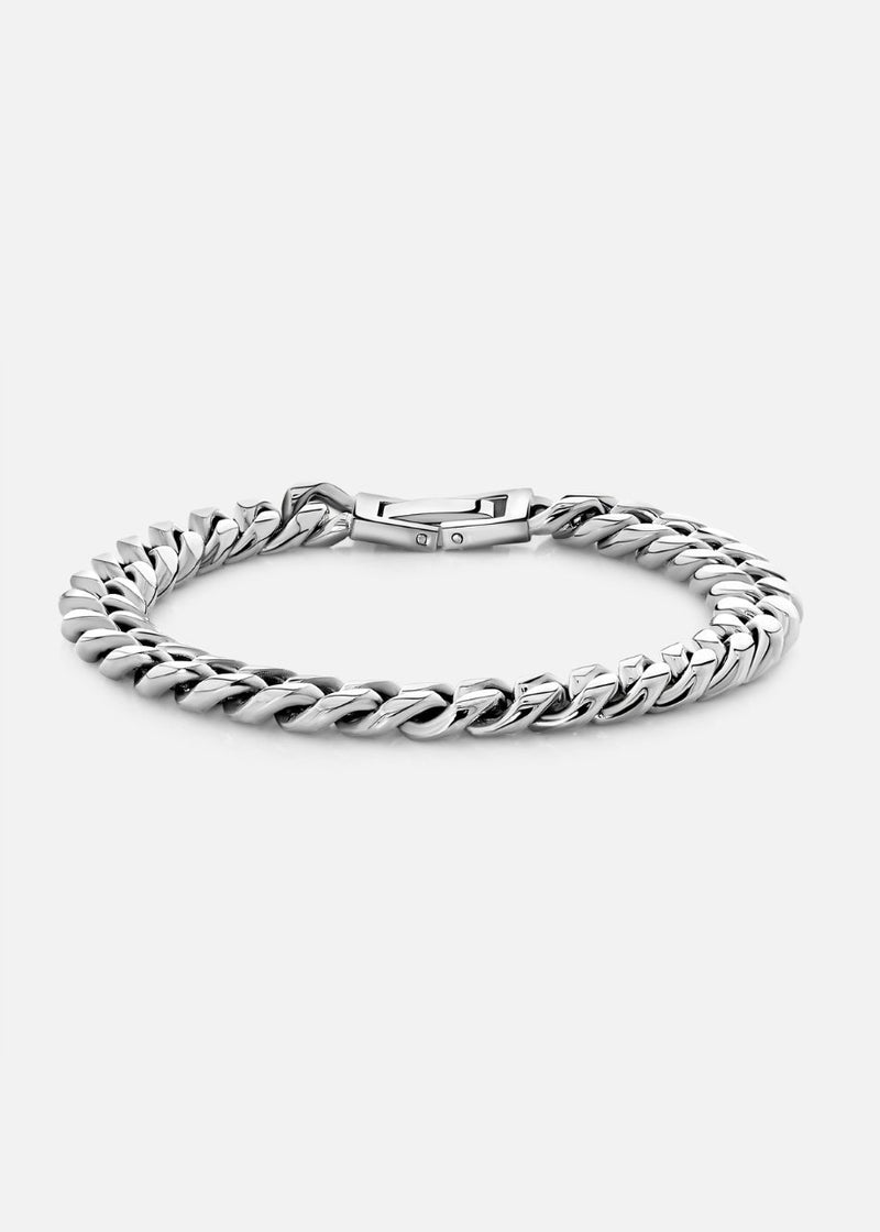 Cuban Bracelet. - (Silver) 8MM - ICEBOYS