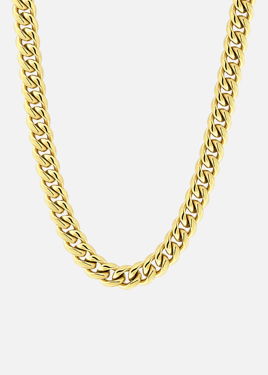 Cuban Chain. - (Gold) 8MM