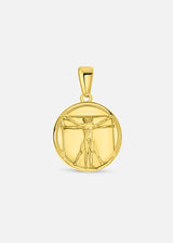 Leonardo da Vinci Pendant. - (Gold) - ICEBOYS