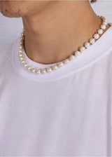 Pearl Chain. - (Gold) 8MM - ICEBOYS