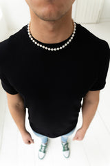 Pearl Chain. - (Silver 8MM - ICEBOYS