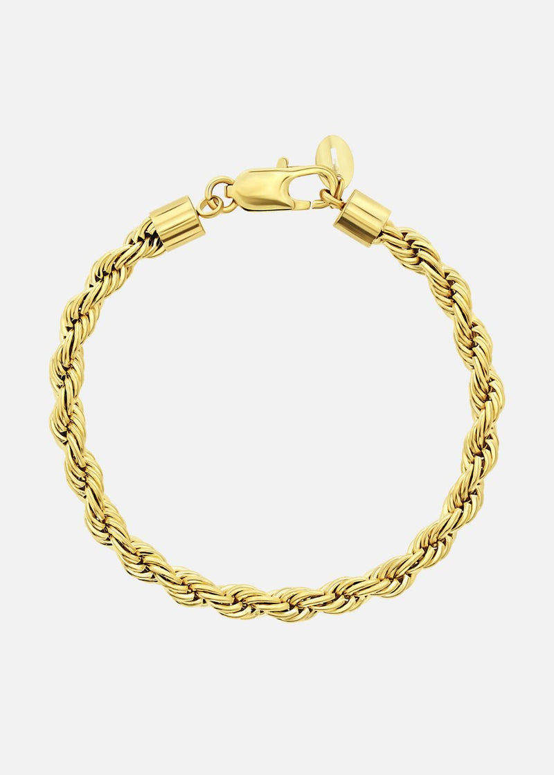 Rope Bracelet. - (Gold) 6MM - ICEBOYS