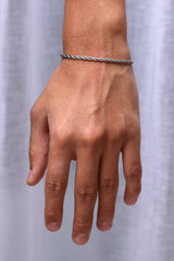 Rope Bracelet. - (Silver) 3MM - ICEBOYS