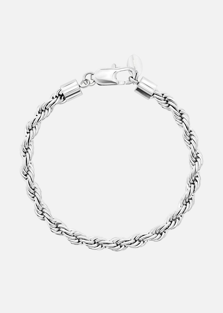 Rope Bracelet. - (Silver) 6MM - ICEBOYS