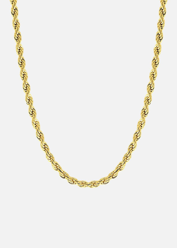 Rope Chain. - (Gold) 3MM - ICEBOYS