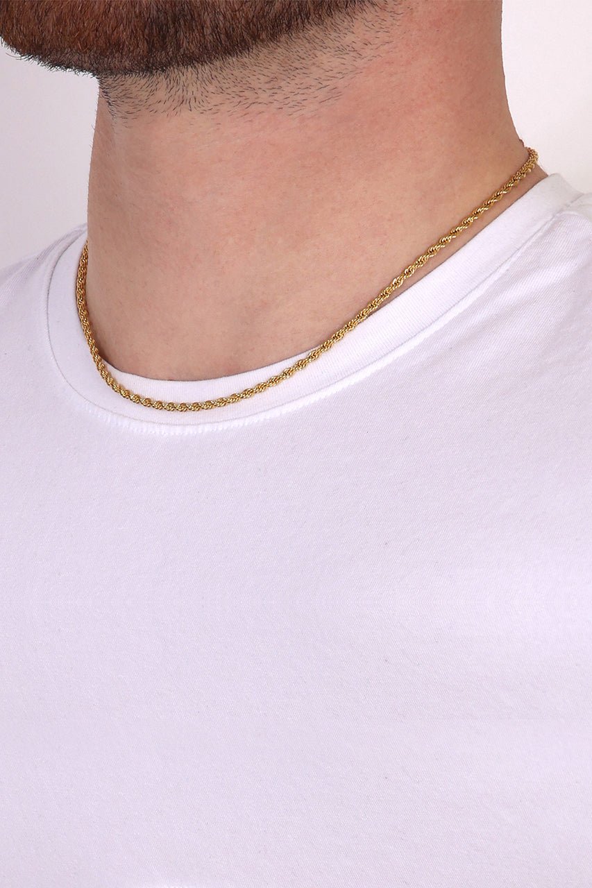 Rope Chain. - (Gold) 3MM