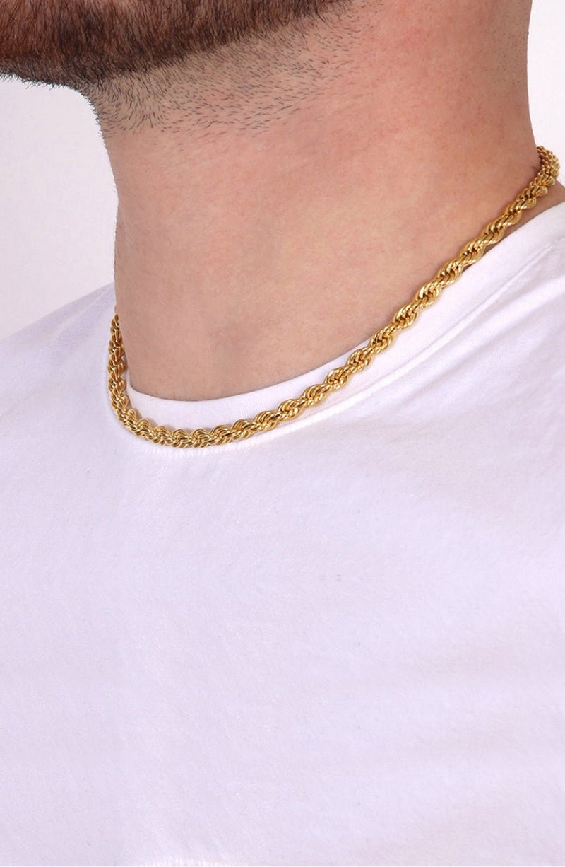 Rope Chain. - (Gold) 6MM - ICEBOYS