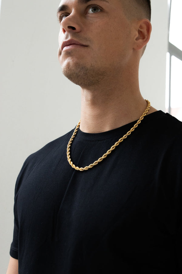 Rope Chain. - (Gold) 6MM - ICEBOYS