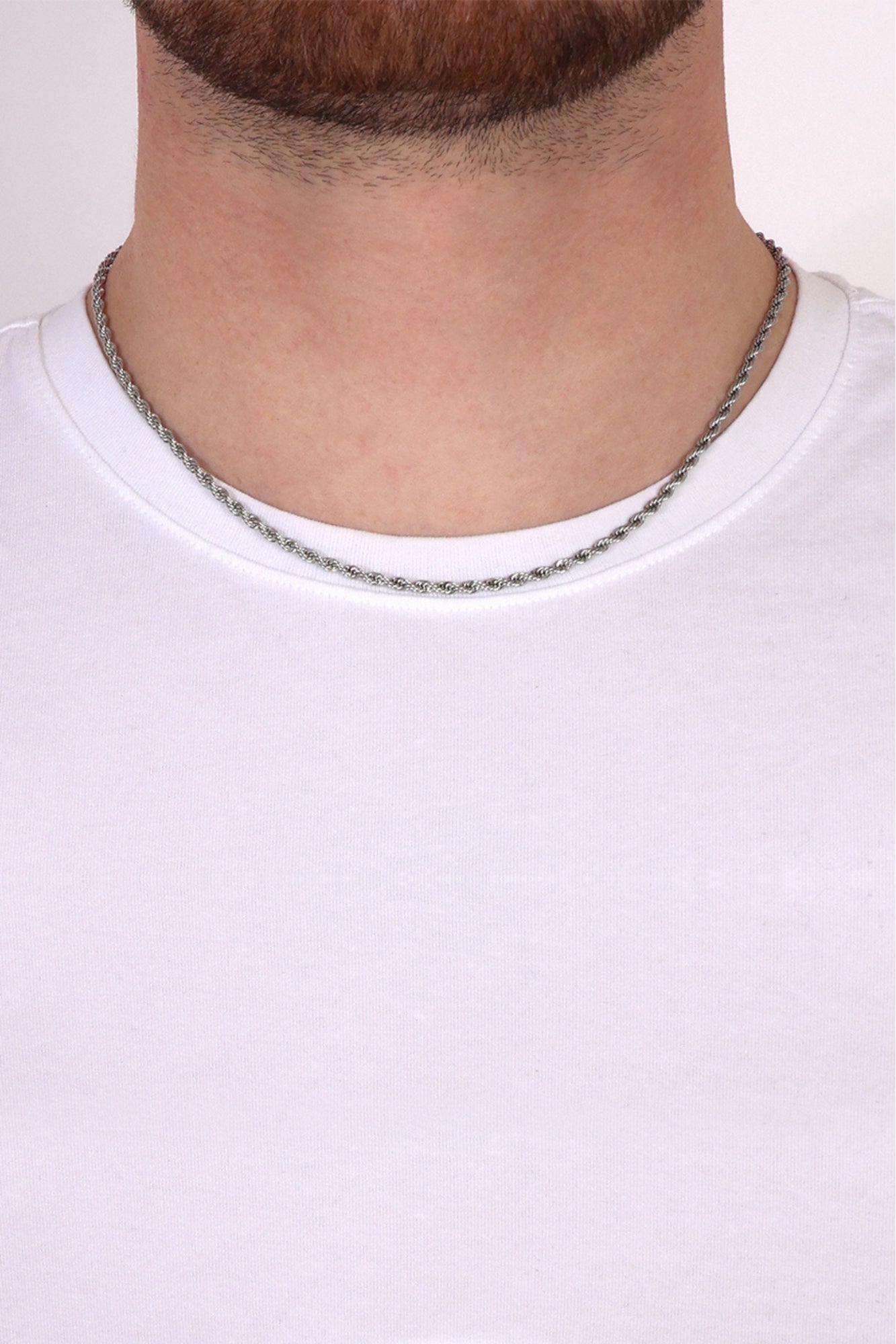 Rope Chain. - (Silver) 3MM - ICEBOYS