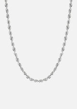 Rope Chain. - (Silver) 3MM - ICEBOYS